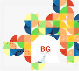 Vector circle abstract background