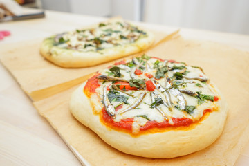 Home cooked pizza