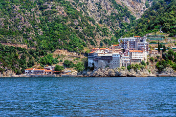 Fototapeta na wymiar Dionysiou monastery , Mount Athos