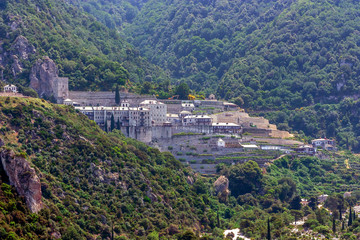 Fototapeta na wymiar Pavlou monastery, Mount Athos