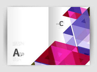 Fototapeta premium Modern business brochure or leaflet print cover template