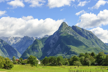 im Tal der Soca in den julischen Alpen
