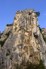 Fototapeta na wymiar Rock in Istarske toplice, Croatia