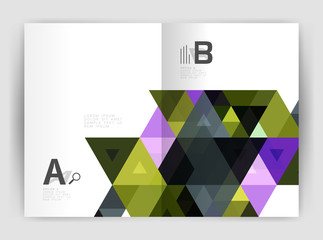 Vector triangle print template