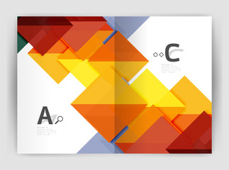 Business brochure or leaflet A4 cover template