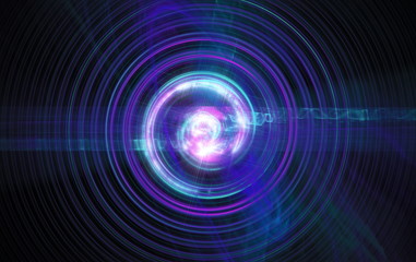 Perturbation of the atomic nucleus and elementary particles in an unstable state in the form of a raging fireball scrolling spiral