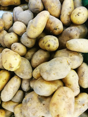 fresh potato at vegetable  market