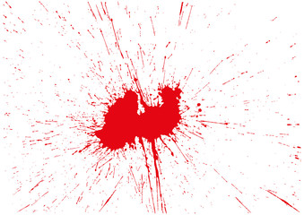 Vector drops of paint and stains, ink blots