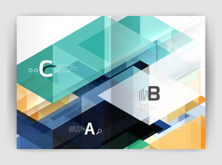 Abstract a4 brochure print template