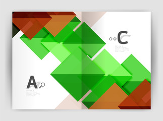 Abstract a4 brochure print template