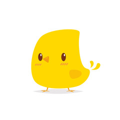 Cute chicken cartoon vector