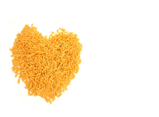 Pasta isolated on white background