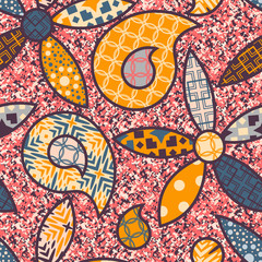 Abstract seamless pattern. This pattern can be used for wallpaper, pattern fills, web page background, surface textures. Vector illustration