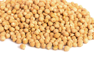 fruit chick peas isolated on white background