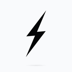 Lightning icon, vector image