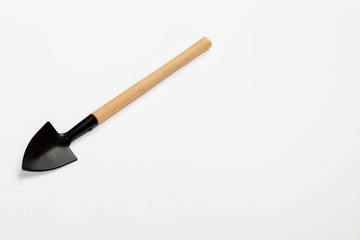 garden shovel on a white background