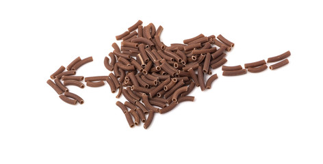 Pasta isolated on white background