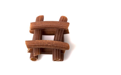 Pasta isolated on white background