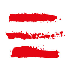 realistic color vector brush strokes of paint