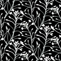Fototapeta premium Vector watercolor floral pattern