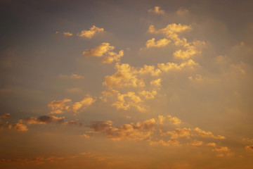 Clouds and sky at sunrise