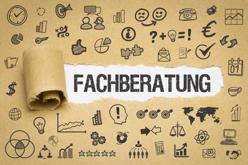 Fachberatung / Papier mit Symbole