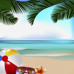 Vector illustration of Beautiful Summer background