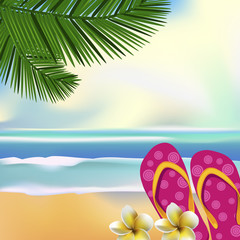 Fototapeta na wymiar Vector illustration of Beautiful Summer background