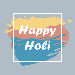 vector illustration with Happy Holi greeting card. Happy Holi colorful poster. Happy Holi colorful background
