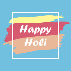 vector illustration with Happy Holi greeting card. Happy Holi colorful poster. Happy Holi colorful background