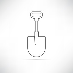 Shovel Icon Outline