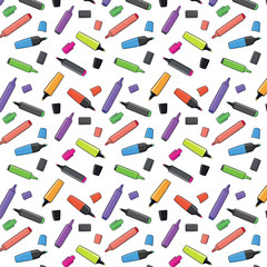 seamless background with markers