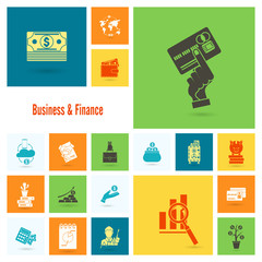 Business and Finance Icon Set