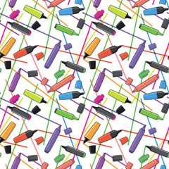 seamless background with markers