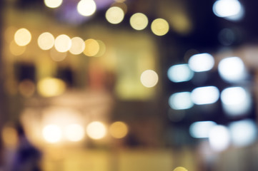 defocused bokeh light, abstract background at night photo