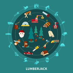 Lumberjack Round Composition