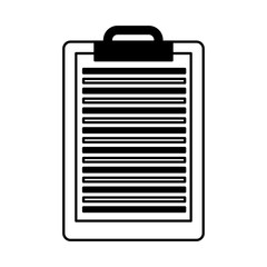 clipboard paper isolated icon vector illustration design