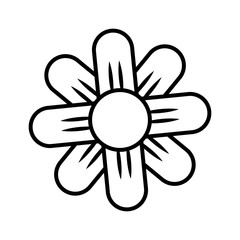 cute flower nature icon vector illustration design