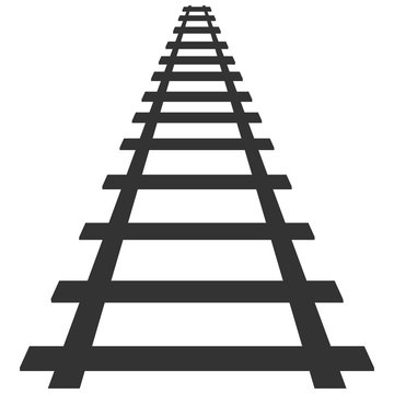 locomotive railroad silhouette track rail transport background  transit route illustration