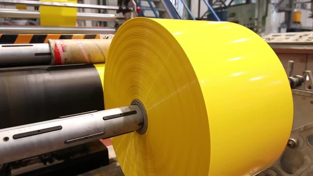 Yellow plastic bags manufacturing process