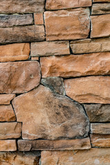Fototapeta premium Brown Stone wall