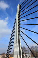 Konstrukcja stalowa mostu, wiaduktu w Opolu.