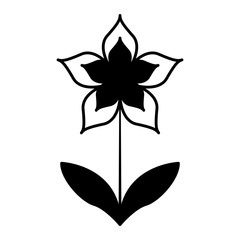 cute flower nature icon vector illustration design