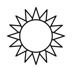 cute sun isolated icon vector illustration design