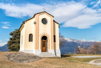 San Rocco Church in Campagnano, Maccagno with Pino and Veddasca, Luino, Italy
