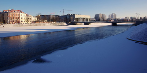 Odra zimą - Wrocław