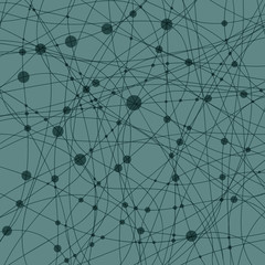 Abstract background with rings and line