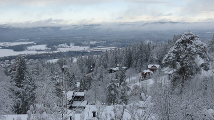 Oslo sous la neige