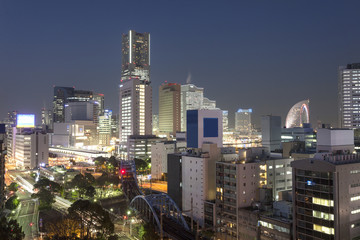 Fototapeta na wymiar 横浜・桜木町の眺望