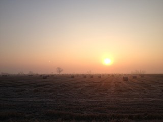 Tramonto nei Campi